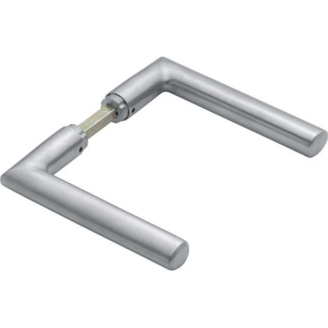 Hoppe Drückerpaar Stockholm Edelstahl matt - Türgriff für Glastürschlösser, ohne Rosetten, 18 mm Ansatz, zeitloses Design (1/4)