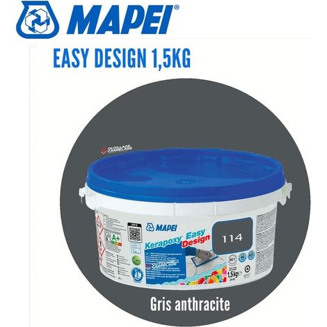 Joint époxy Mapei Kerapoxy Easy Design, couleur 114 anthracite, 1,5 kg