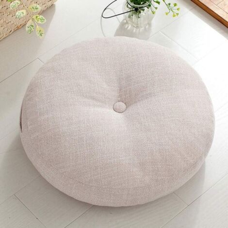 Rond Coussin de Sol épais en Lin épais de Style Japonais Tatami Coussin pour Chaise de Balcon de Canapé de Plancher de Patio (1/4)
