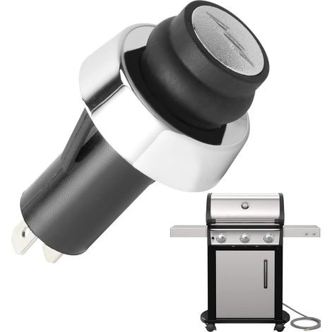Generisch Interrupteur d'allumage pour barbecue, allume-feu résistant à la chaleur, pièces de rechange pour barbecue, interrupteur d'allumage robuste, bouton d'allumage pour modèles de barbecue avec (1/5)