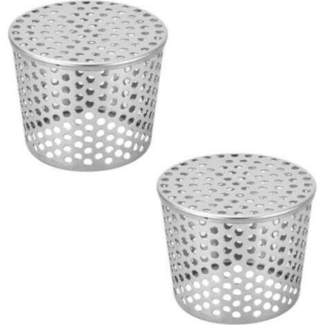 2 Pièces Crapaudine De Gouttière Acier Inoxydable Argenté Protege Gouttiere 100-93 mm Adaptées Aux Tuyaux De Descente Et Aux Gouttières Gardez Votre Cour Propre Et Bien Rangée (1/4)