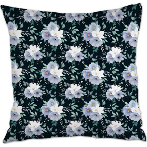 Housse de coussin 45x45 cm en polyester à fermeture éclair invisible pour mariage, anniversaire, la Saint-Valentin, la Fête des Mères et des Pères (1/5)