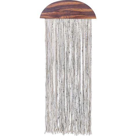 Wandobjekt ZIKIRIA Pappelholz 92 cm Dunkelbraun (1/5)