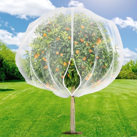 Filet anti-insectes et anti-oiseaux 100 x 100 cm – Maille fine en PE durable – Avec fermeture éclair (1/5)