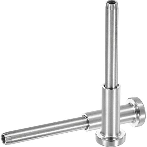 10 Pcs Kit De Rampe Cable Invisible, 1/8" 316 Acier Inoxydable Recepteur Invisible Et Embout A Rabouter Tendeur Pour Rampe De Terrasse, Escaliers, Poteau Bois Metal, Argent (1/5)
