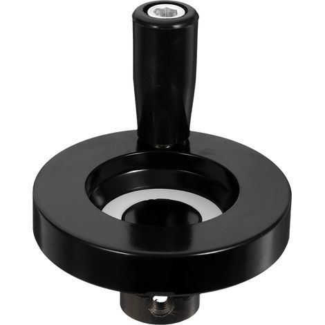 Volant à Main Ripple de Remplacement en Bakélite Noir Alliage D’aluminium, Haute Résistance Thermique et Fort Brillant, pour Impression et Travail du Bois (1/5)