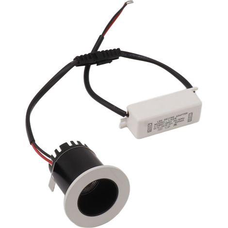Plafonnier LED encastré Mini Spot 3W - Corps aluminium dissipateur thermique - Lumière douce non éblouissante - Taille trou 30mm - AC85-265V pour maison, hotel, magasin