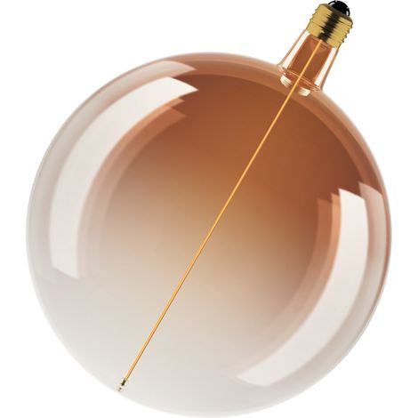OSRAM Vintage 1906 Big Globe est une décorative à intensité variabdotée de la technologie magnétique à filament LED. Il offre 4,8 W pour 200 lm,E27, verre marron thé, diamètre 200 mm, CRI 80. (1/4)