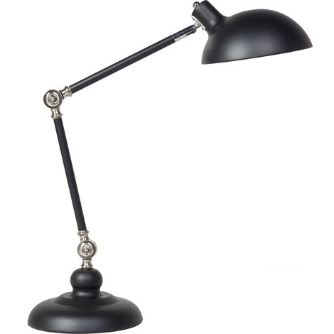 Lampada da tavolo moderna in colore nero opaco Meramec