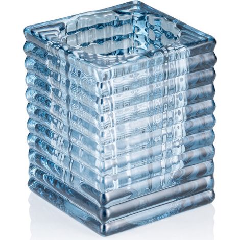 Bougeoir Cube Steel Blue 7,5 x 7,5 cm verre YUYU - Was Germany (1/2)