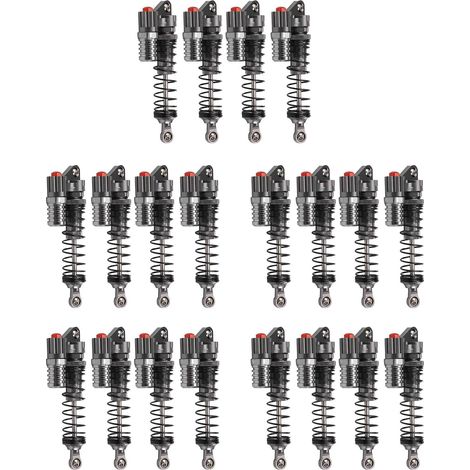 20Pcs Amortisseur de L'Alliage D'Aluminium 90Mm Amortit pour Le Camion Axial de Scx10 D90 de Rampeurs de Rc D'ÉChelle de Rc (1/5)