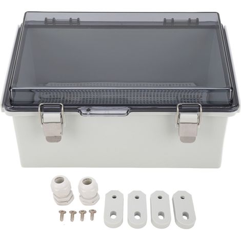 Boîte de jonction à couvercle Transparent, boîtier électrique ABS de Distribution étanche IP67 290x190x140mm