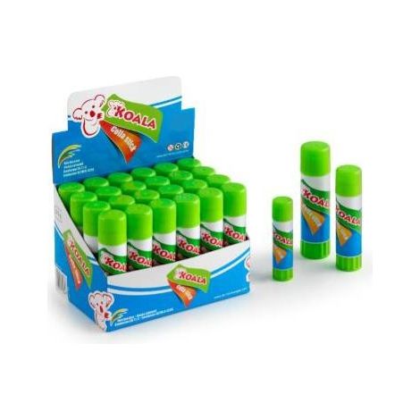 Koala Colla Stick Bianca 40g Universale - Set 12 pezzi per Carta e Cartone