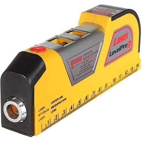 2.5M Niveau Laser Alignement Horizontal Vertical / Ruban Mètre Inclinometre à mesurer Aligner Multipurpose règle verticale (1/4)