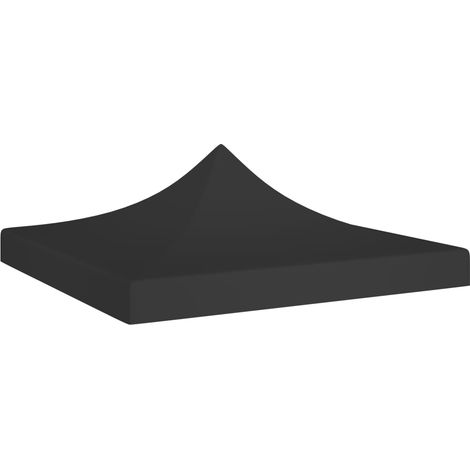 Toit de tente de réception 2x2 m Noir 270 g/m² (1/5)