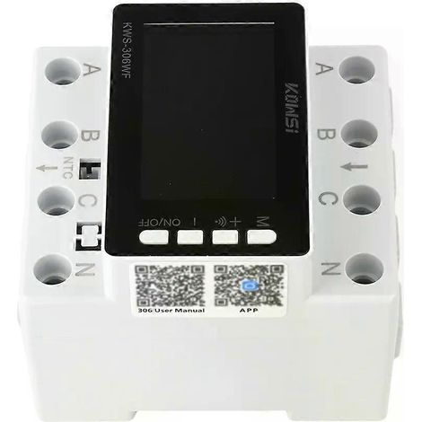 Für KWS-306 Für Tuya WLAN Intelligenter HD-Farbbildschirm 3-Phasen 4-Draht DIN-Schienen Multifunktions-Spannungs-Strom-Leistungsmesser App-Steuerung-JXLGV (1/4)