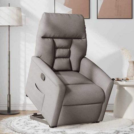 Maison Exclusive - Relaxsessel mit Aufstehhilfe Taupe Stoff