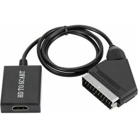 convertisseur hdmi vers péritel adaptateur audio vidéo hd 1080p pour hdmi vers péritel Sky Box Stb-- (1/3)