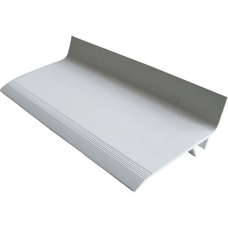Moncoffrage – Couvre-joint PVC angle blanc 5 cm – Longueur 3 m – Clips S pour ouverture 15-35 mm – Pour façades et chantiers humides