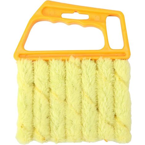(Jaune) Nettoyage des ventilateurs et climatiseurs : chiffon et brosse en microfibre, outils ménagers lavables (1/5)
