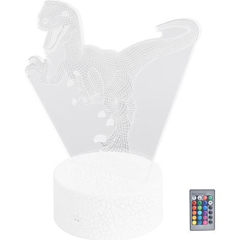 Lampe de nuit tactile 16 couleurs avec télécommande, veilleuse cartoon dimmable, cadeau d'anniversaire pour enfants jouet (1/5)