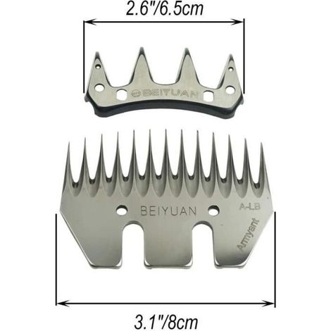 Ciseaux à mouton 13 dents Lame électrique Beiyuan Ciseaux à moutons Peigne et Cutter – Remplacement pour tondeuse mouton,alpa (1/3)