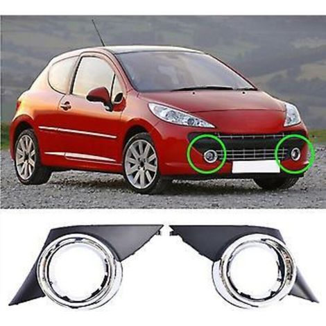 Cache de feu antibrouillard avant gauche pour Peugeot 207 Sport 2006-2009 (1/3)