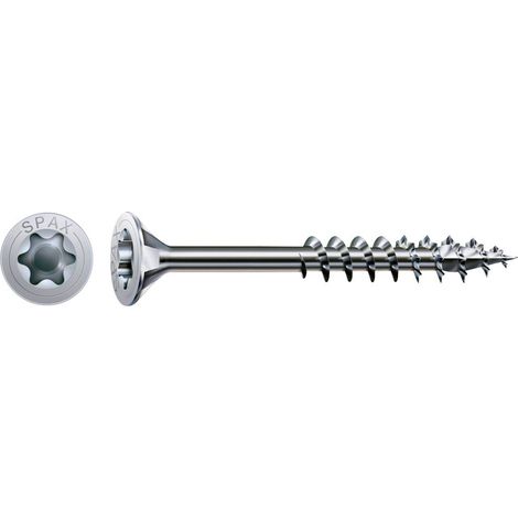 SPAX 0191010600803 Vite da legno 6 mm 80 mm T-STAR plus Acciaio WIROX 100 pz. (1/5)