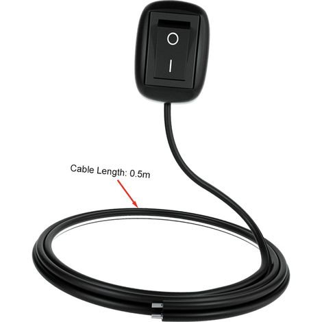 Interrupteur universel 12 V CC pour voiture, à bascule, avec câble de 50 cm pour feux antibrouillard et néons. (1/5)