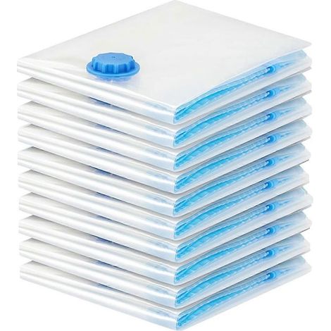 Sacs de rangement sous vide pour vêtements - Lot de 10, 40 x 30 cm-AquaForge
