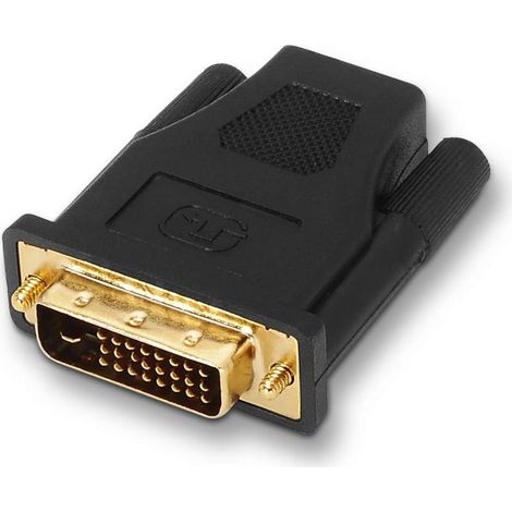 Adaptateur DVI vers HDMI pour écran Full HD, Noir (1/5)