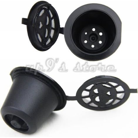 Capsules réutilisables - Nespresso - 10pcs - Rechargeables - Plastique - Noir