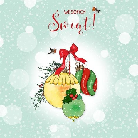 Swarovski-Kartenquadrat CL3511PO Weihnachtskugeln