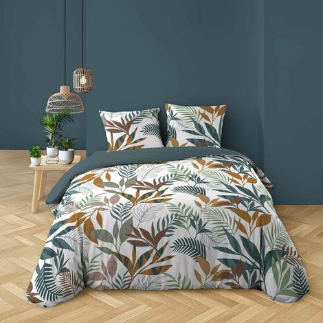 Parure de lit 3 pièces 240 x 220 cm imprimée Coton 57 fils ASSANA (1/4)