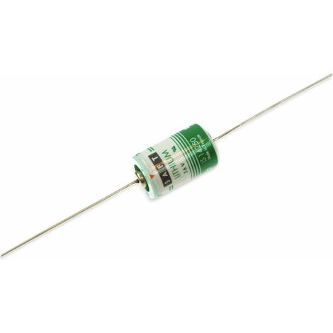 Batterie lithium SAFT LS 14250-CNA, 1/2AA, avec fil axial, 3,6 V-, 1200 mAh