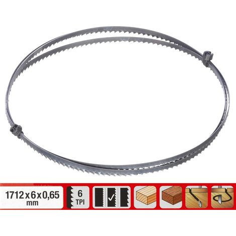 EINHELL Lame de scie ruban 1700x6,4mm - 6 dents KWB (1/3)