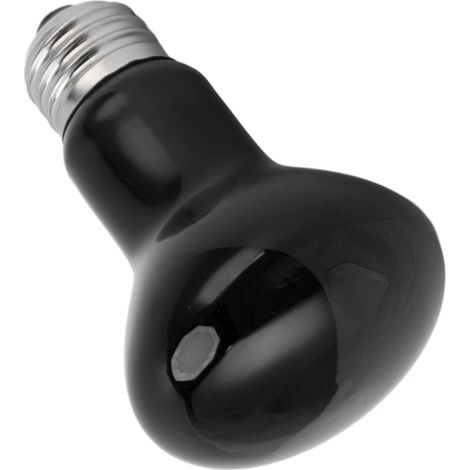 Ampoule chauffante E27 pour reptiles, multifonctionnelle, pour serpents et reptiles, 110-120 V, noire, 75 W (1/5)