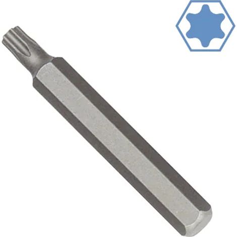 Embout hexagonal T40, Adaptateur Hexagonal 10mm, Acier S2