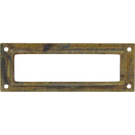 25PZ PORTAETICHETTA ANTICHE 45123 MM.80X29 OTTONE ANTICO (1/2)