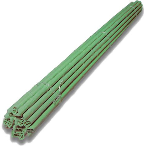 Cannetta in plastica riciclata effetto bambù tutore per giardinaggio ed agricoltura -Ø 19 mm x h 130 cm / Confezione da 10 pezzi (1/3)