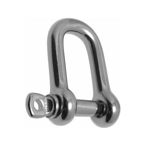 Manille droite inox A4 - Diamètre: 16