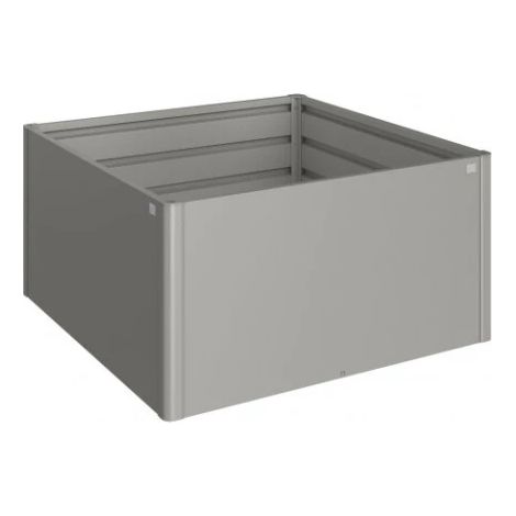aiuola rialzata da esterno grigio quarzo metallizzato, misura 1,5x1,5 - biohort (1/4)