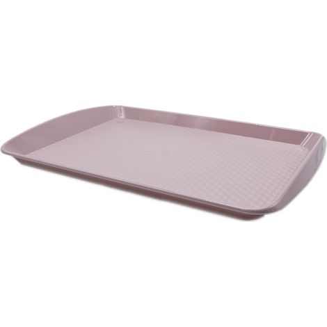 Bandeja plastico rectangular comida rapida 46x30 cm  Rosa claro (1/4)