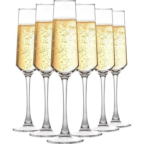 Glass Champagne Flutes, Glasses (1/5)