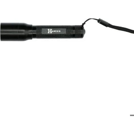 Hanger Blacklight 1 torcia portatile nera in alluminio
