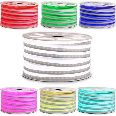 Sysled – Néon LED flexible RGB 220V IP67 – 10 mètres – Étanche pour extérieur – 1080 lumens/m – Installation simple sans transformateur (1/4)