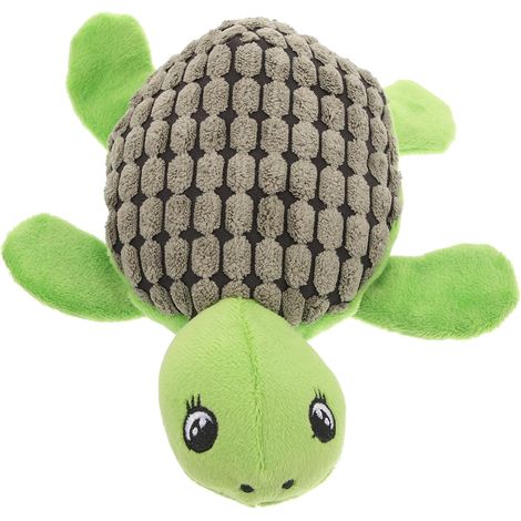 Interactive Squeaky Dog Toy, Plush Turtle Chew Toy for Indoor and Outdoor Use (1/5)
