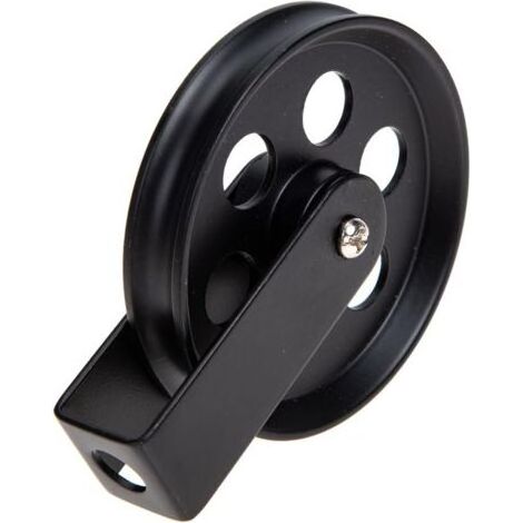 Roue de poulie vintage en fer pour applique murale – Charge maximale 150kg – Diamètre de corde 10mm – Pour cuisine et salle de bain (1/5)