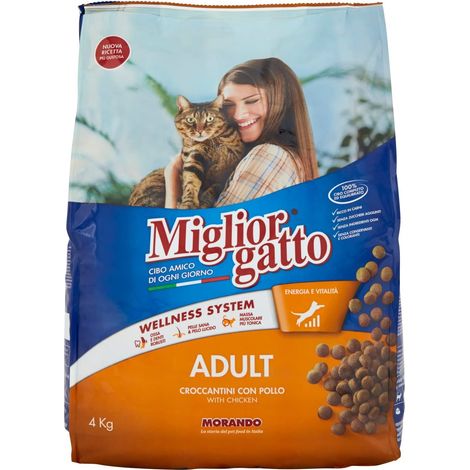 MIGLIORGATTO CROCCHETTE IN FORMATO DA 4KG CON POLLO (1/2)
