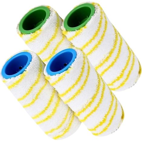 Filiyano-Deux paires de rouleaux de brosse. Compatibles avec les aspirateurs Kärcher FC3, FC3D, FC5, FC5D et FC7. Rouleau de sol en microfibre lavable (1/5)
